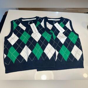 Janie and Jack Sweater Vests Boys size 3 & 4